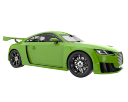 Sport car isolated on transparent background. 3d rendering - illustration png