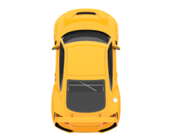 voiture de sport isolée sur fond transparent. rendu 3d - illustration png