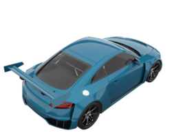 Sport car isolated on transparent background. 3d rendering - illustration png