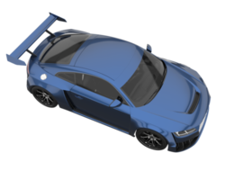 Sport car isolated on transparent background. 3d rendering - illustration png