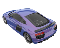 Sport car isolated on transparent background. 3d rendering - illustration png