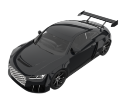 voiture de sport isolée sur fond transparent. rendu 3d - illustration png