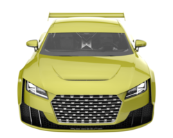 voiture de sport isolée sur fond transparent. rendu 3d - illustration png