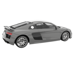 voiture de sport isolée sur fond transparent. rendu 3d - illustration png