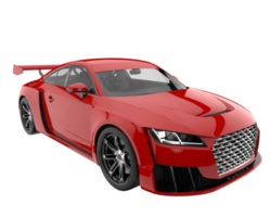 Sport car isolated on transparent background. 3d rendering - illustration png