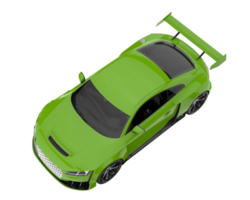 Sport car isolated on transparent background. 3d rendering - illustration png