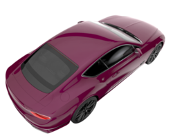 carro esporte isolado em fundo transparente. renderização 3D - ilustração png