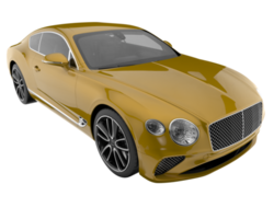 Sport car isolated on transparent background. 3d rendering - illustration png