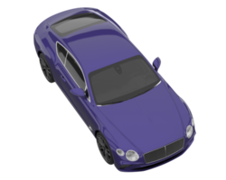 Sport car isolated on transparent background. 3d rendering - illustration png