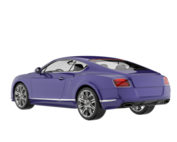 voiture de sport isolée sur fond transparent. rendu 3d - illustration png