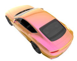 Sport car isolated on transparent background. 3d rendering - illustration png