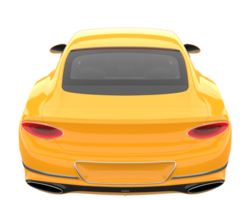 Sport car isolated on transparent background. 3d rendering - illustration png