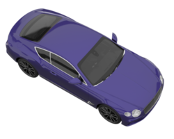 Sport car isolated on transparent background. 3d rendering - illustration png