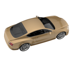 Sport car isolated on transparent background. 3d rendering - illustration png