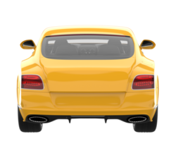 voiture de sport isolée sur fond transparent. rendu 3d - illustration png