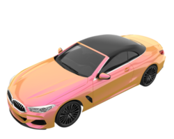 Sport car isolated on transparent background. 3d rendering - illustration png