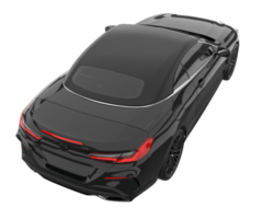 voiture de sport isolée sur fond transparent. rendu 3d - illustration png