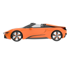 voiture de sport isolée sur fond transparent. rendu 3d - illustration png