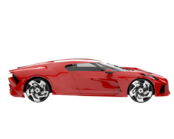 Sport car isolated on transparent background. 3d rendering - illustration png