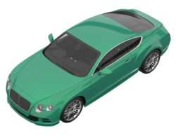 voiture de sport isolée sur fond transparent. rendu 3d - illustration png