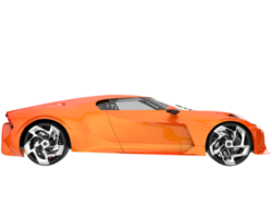 coche deportivo aislado sobre fondo transparente. Representación 3d - ilustración png