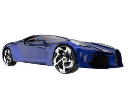 Sport car isolated on transparent background. 3d rendering - illustration png