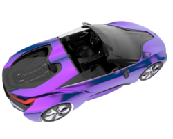 Sport car isolated on transparent background. 3d rendering - illustration png