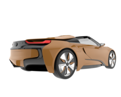 voiture de sport isolée sur fond transparent. rendu 3d - illustration png