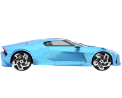 Sport car isolated on transparent background. 3d rendering - illustration png