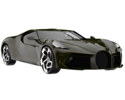 Sport car isolated on transparent background. 3d rendering - illustration png