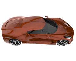 Sport car isolated on transparent background. 3d rendering - illustration png