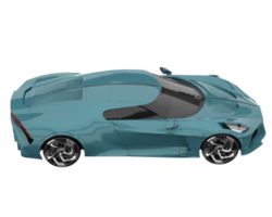 Sport car isolated on transparent background. 3d rendering - illustration png