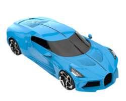Sport car isolated on transparent background. 3d rendering - illustration png