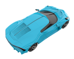 Sport car isolated on transparent background. 3d rendering - illustration png