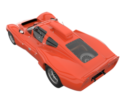 Sport car isolated on transparent background. 3d rendering - illustration png