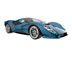 carro esporte isolado em fundo transparente. renderização 3D - ilustração png