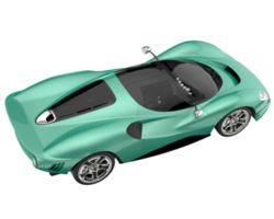 Sport car isolated on transparent background. 3d rendering - illustration png