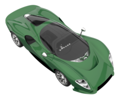 Sport car isolated on transparent background. 3d rendering - illustration png