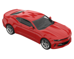 Sport car isolated on transparent background. 3d rendering - illustration png