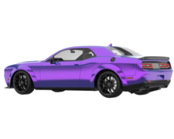 voiture de sport isolée sur fond transparent. rendu 3d - illustration png