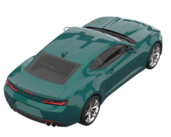 carro esporte isolado em fundo transparente. renderização 3D - ilustração png