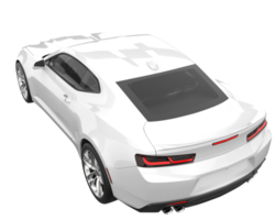 voiture de sport isolée sur fond transparent. rendu 3d - illustration png