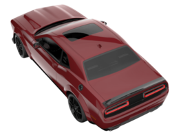 Sport car isolated on transparent background. 3d rendering - illustration png