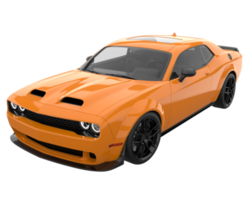 carro esporte isolado em fundo transparente. renderização 3D - ilustração png