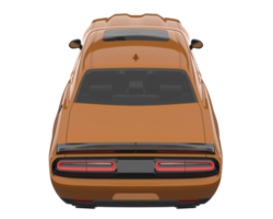 voiture de sport isolée sur fond transparent. rendu 3d - illustration png