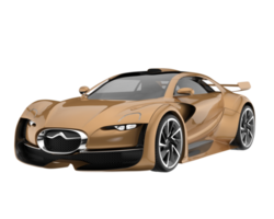 carro esporte isolado em fundo transparente. renderização 3D - ilustração png