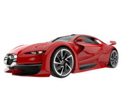 voiture de sport isolée sur fond transparent. rendu 3d - illustration png