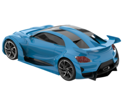 Sport car isolated on transparent background. 3d rendering - illustration png