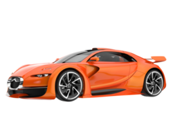 Sport car isolated on transparent background. 3d rendering - illustration png