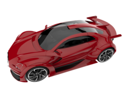 Sport car isolated on transparent background. 3d rendering - illustration png